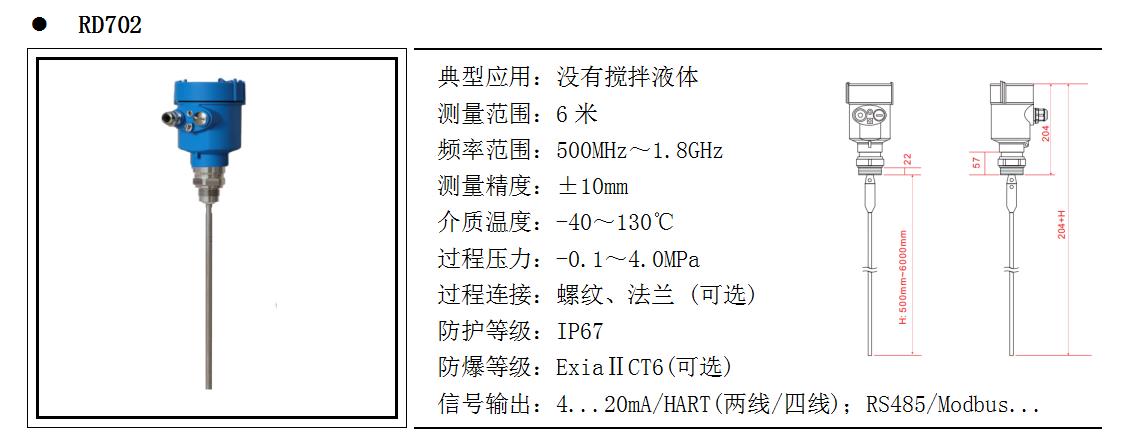 1.8G導(dǎo)波雷達(dá)物位計(jì)